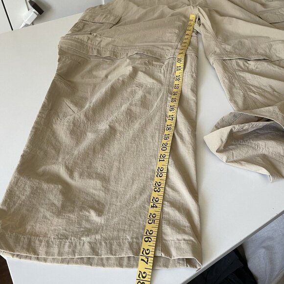 REI Co-op Bundle 2 Convertible Pants Mens XXL x 27” Gray & Tan Hiking Travel - Picture 9 of 12